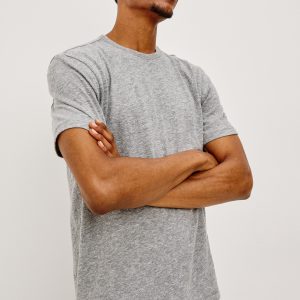 NEIL T-SHIRT - HEATHER GREY