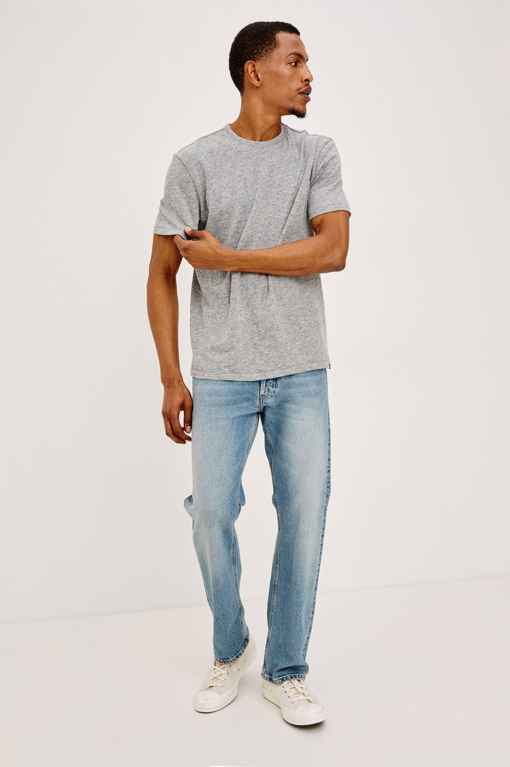 NEIL T-SHIRT - HEATHER GREY - Image 2
