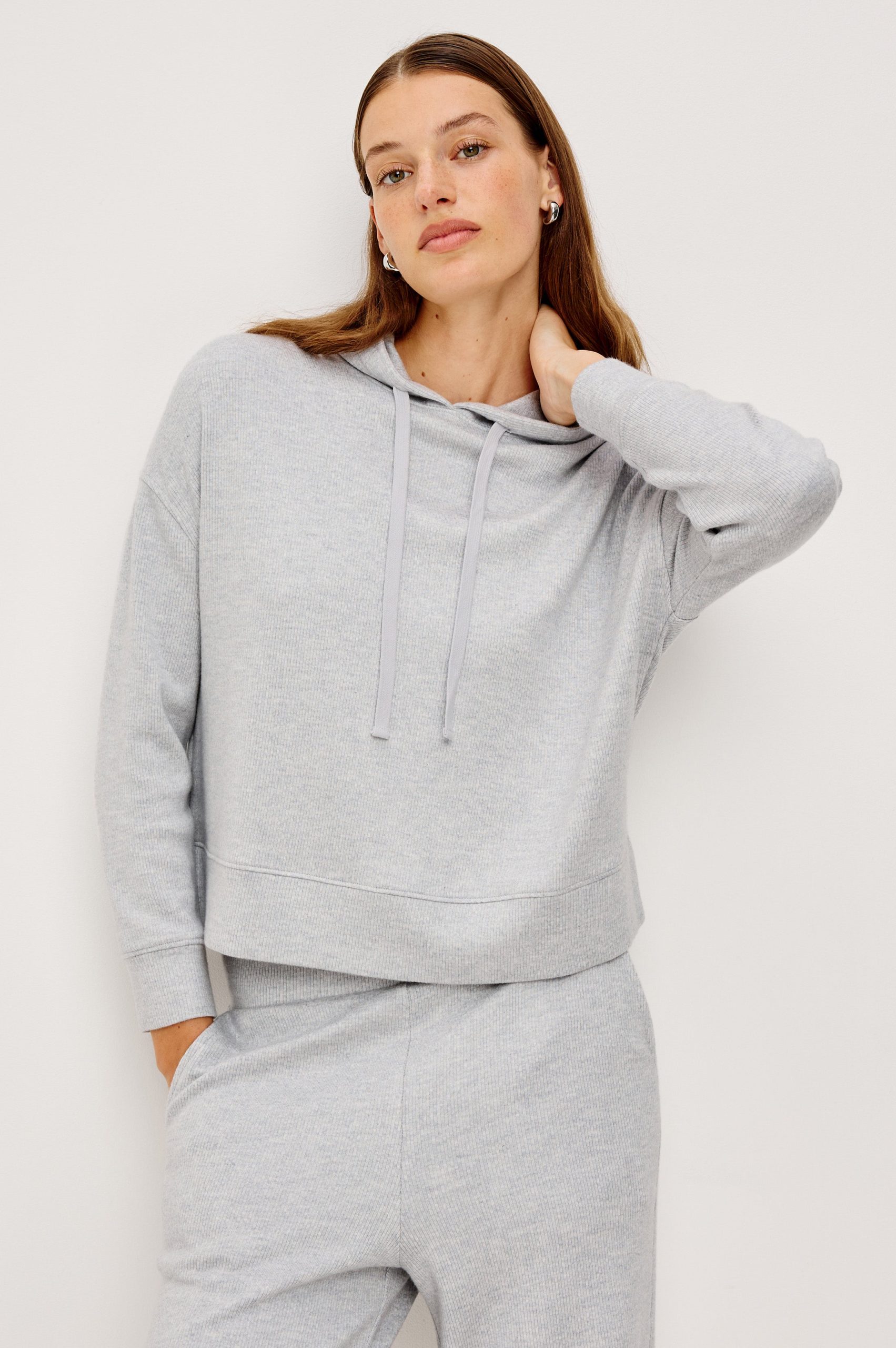 NICO SWEATSHIRT - HEATHER GREY BRUSHED - Image 3