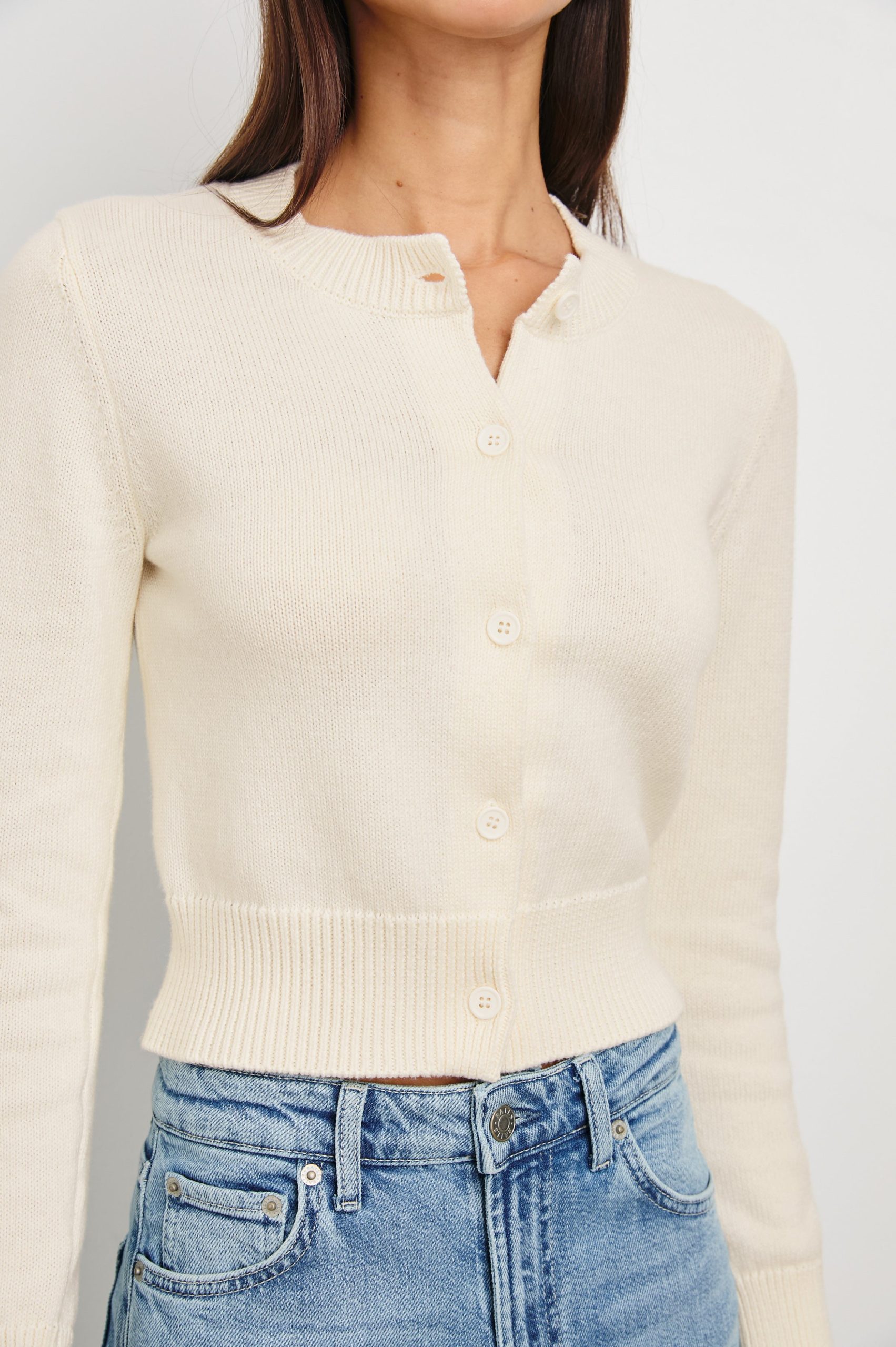 NORAH CARDIGAN - IVORY - Image 2