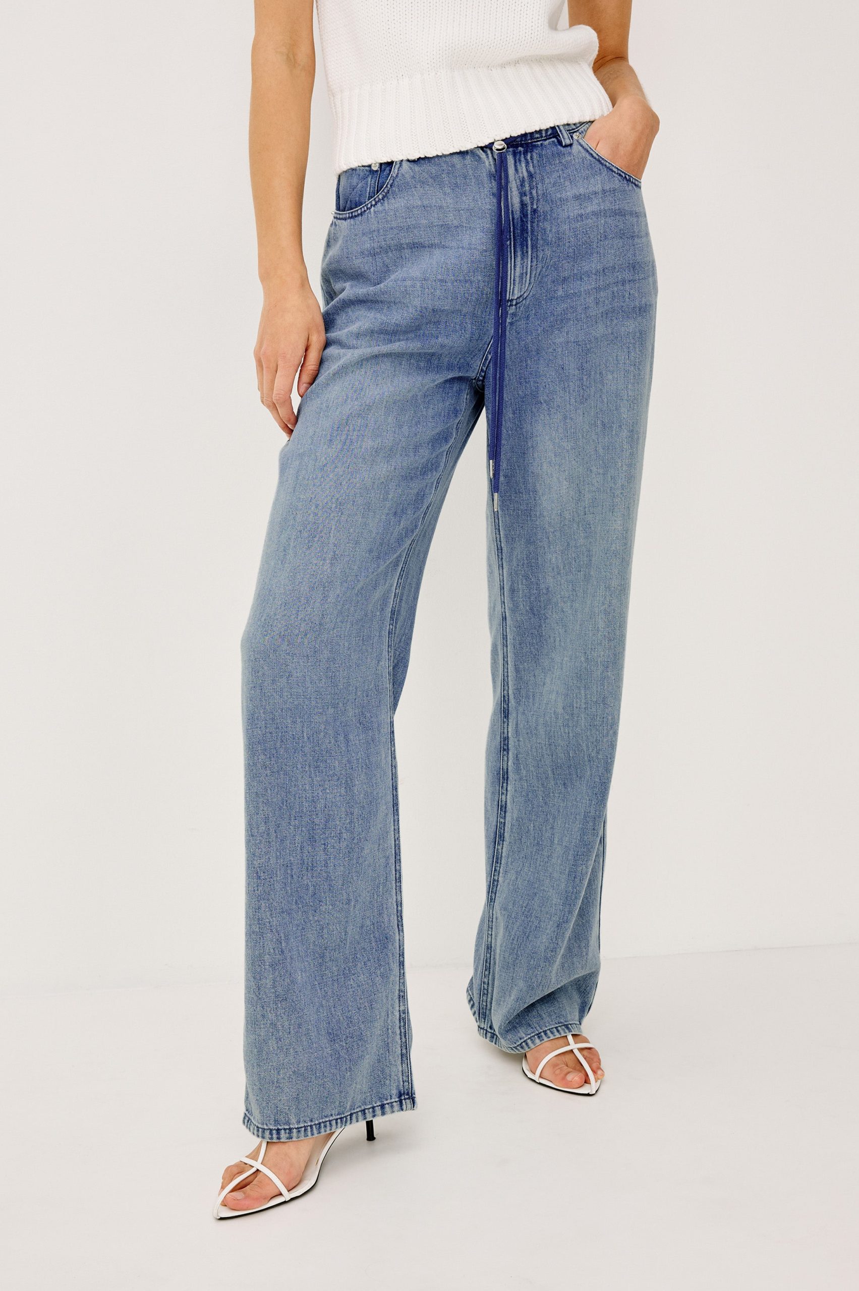 NORMANDIE PANT - ANTIQUE BLUE - Image 3