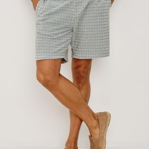 NOVA SHORT - SILVERLINE BLUE GRID