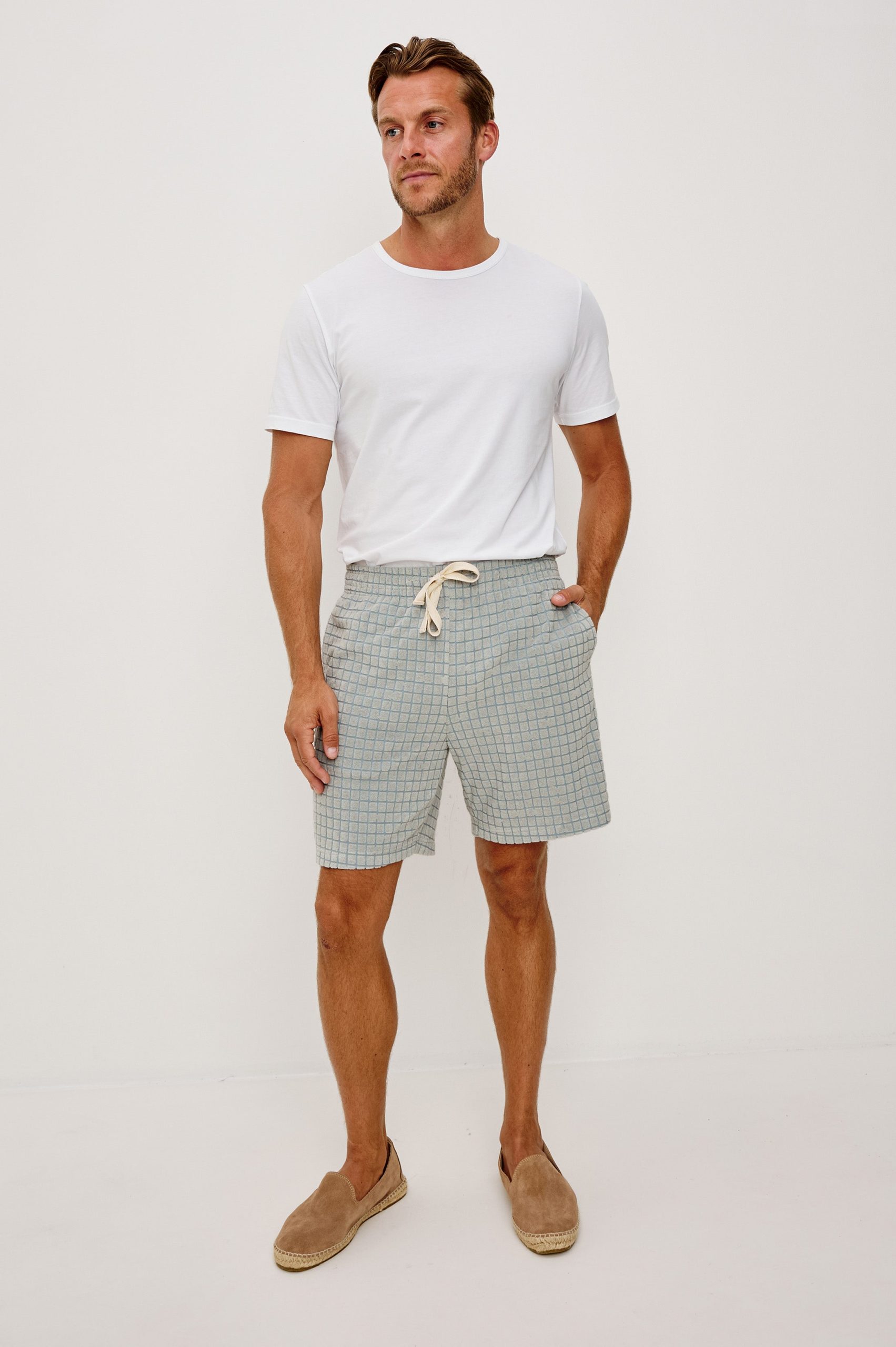 NOVA SHORT - SILVERLINE BLUE GRID - Image 4