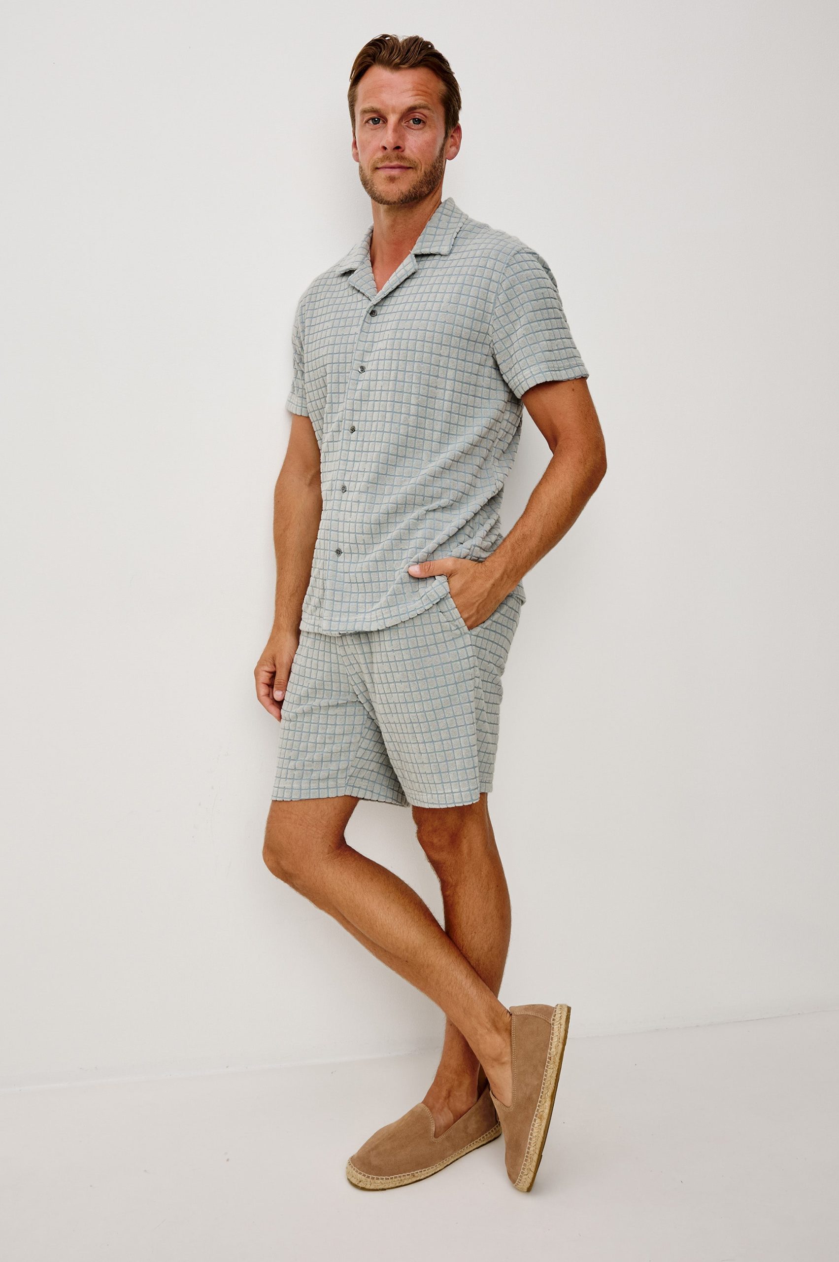 NOVA SHORT - SILVERLINE BLUE GRID - Image 3