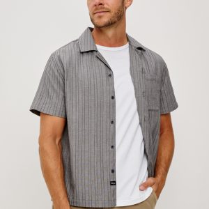 OHANA SHIRT - CHARCOAL CHAMBRAY