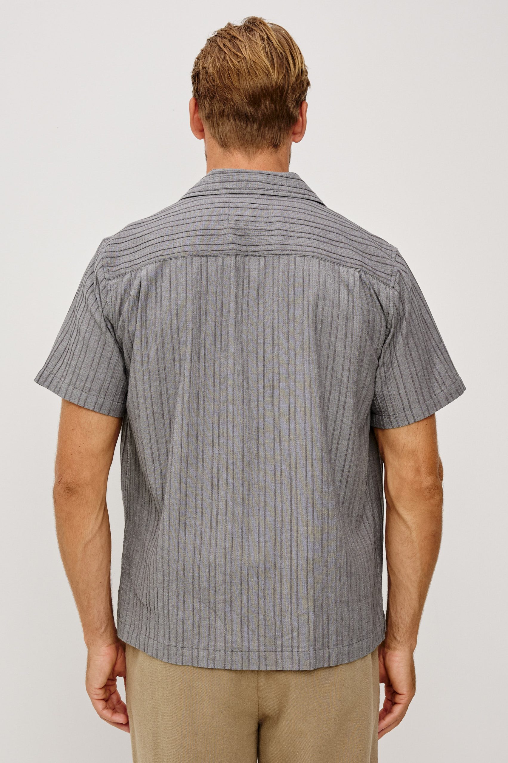 OHANA SHIRT - CHARCOAL CHAMBRAY - Image 5