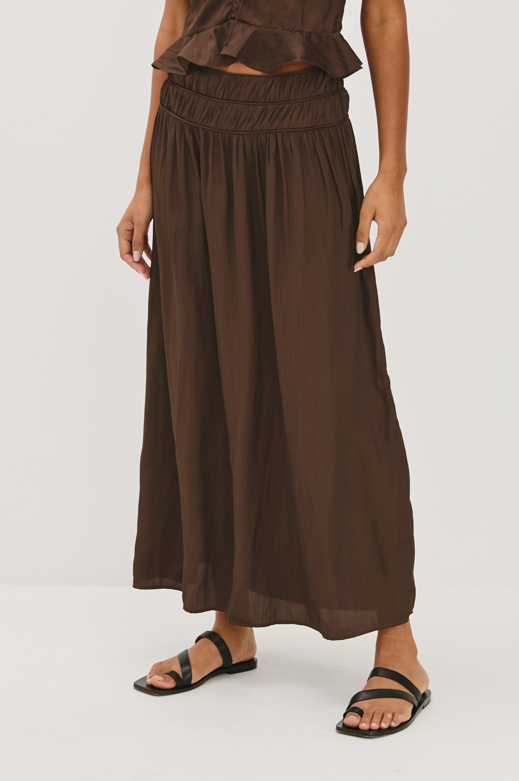 NARA SKIRT - ESPRESSO - Image 3