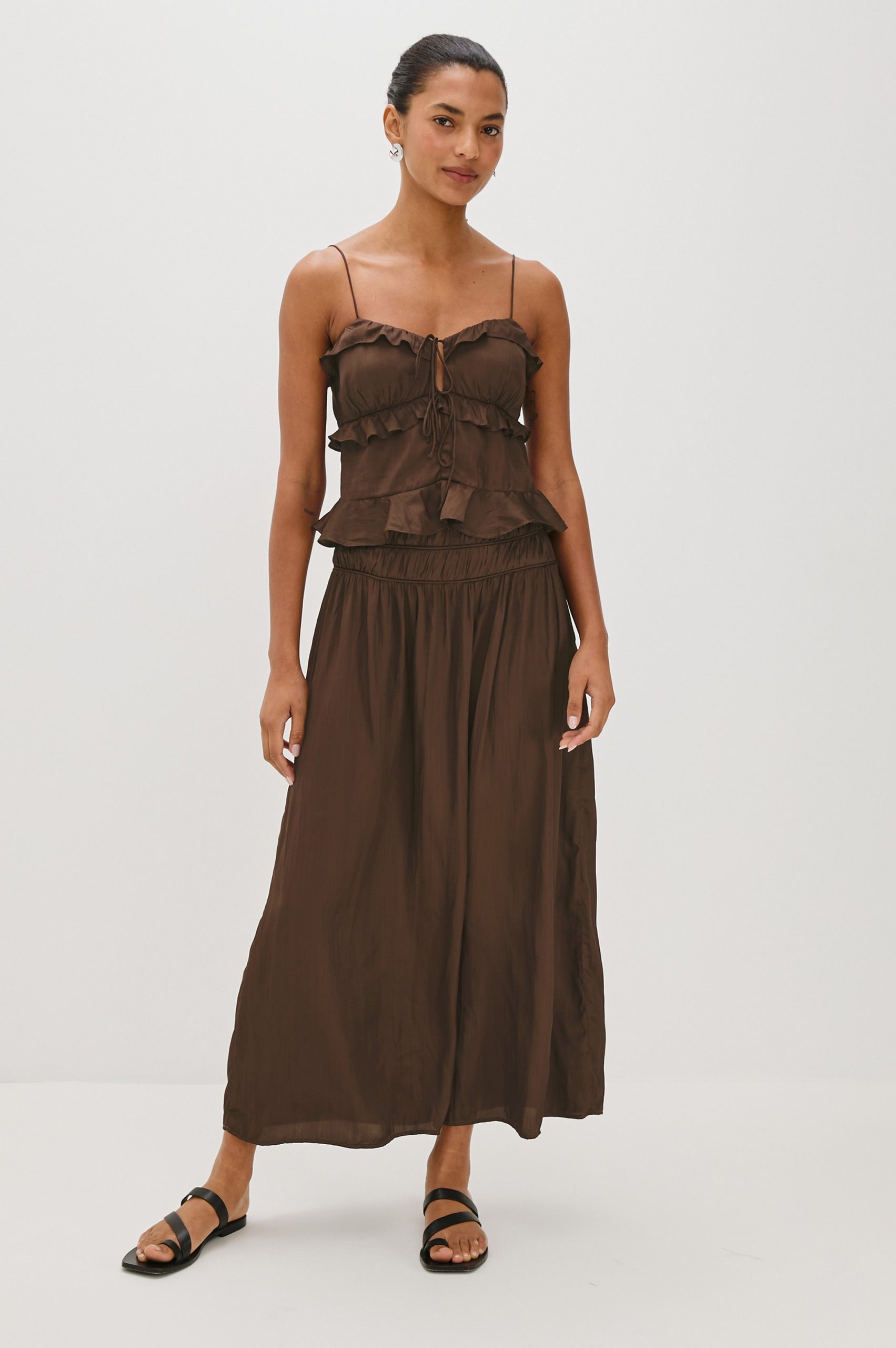 NARA SKIRT - ESPRESSO - Image 4