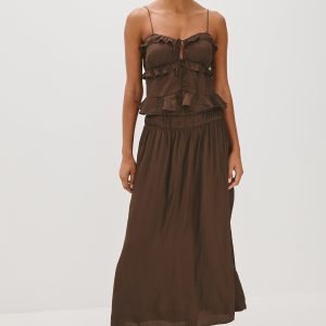 NARA SKIRT - ESPRESSO