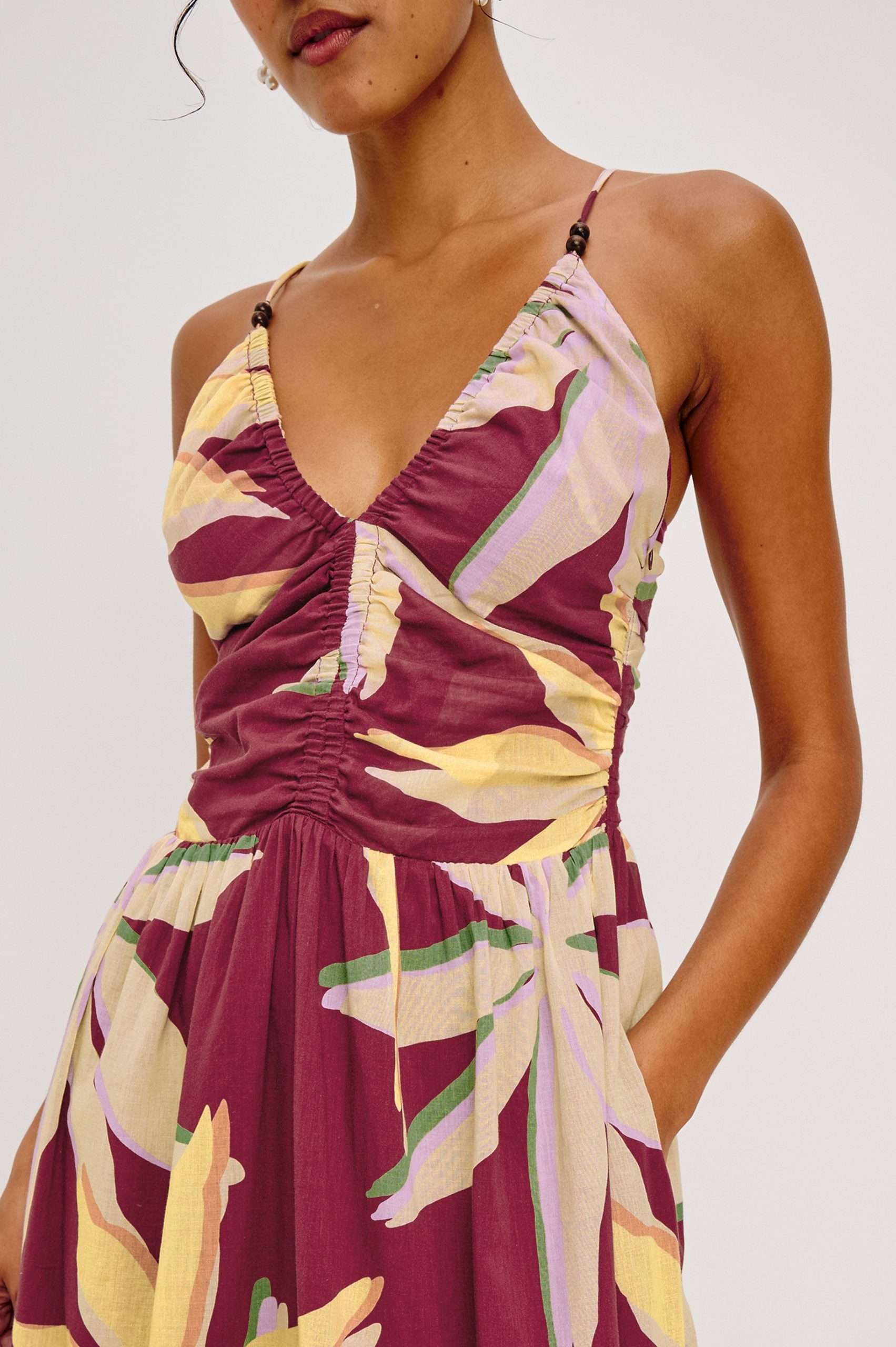 PALM DRESS - RED PALMA - Image 2