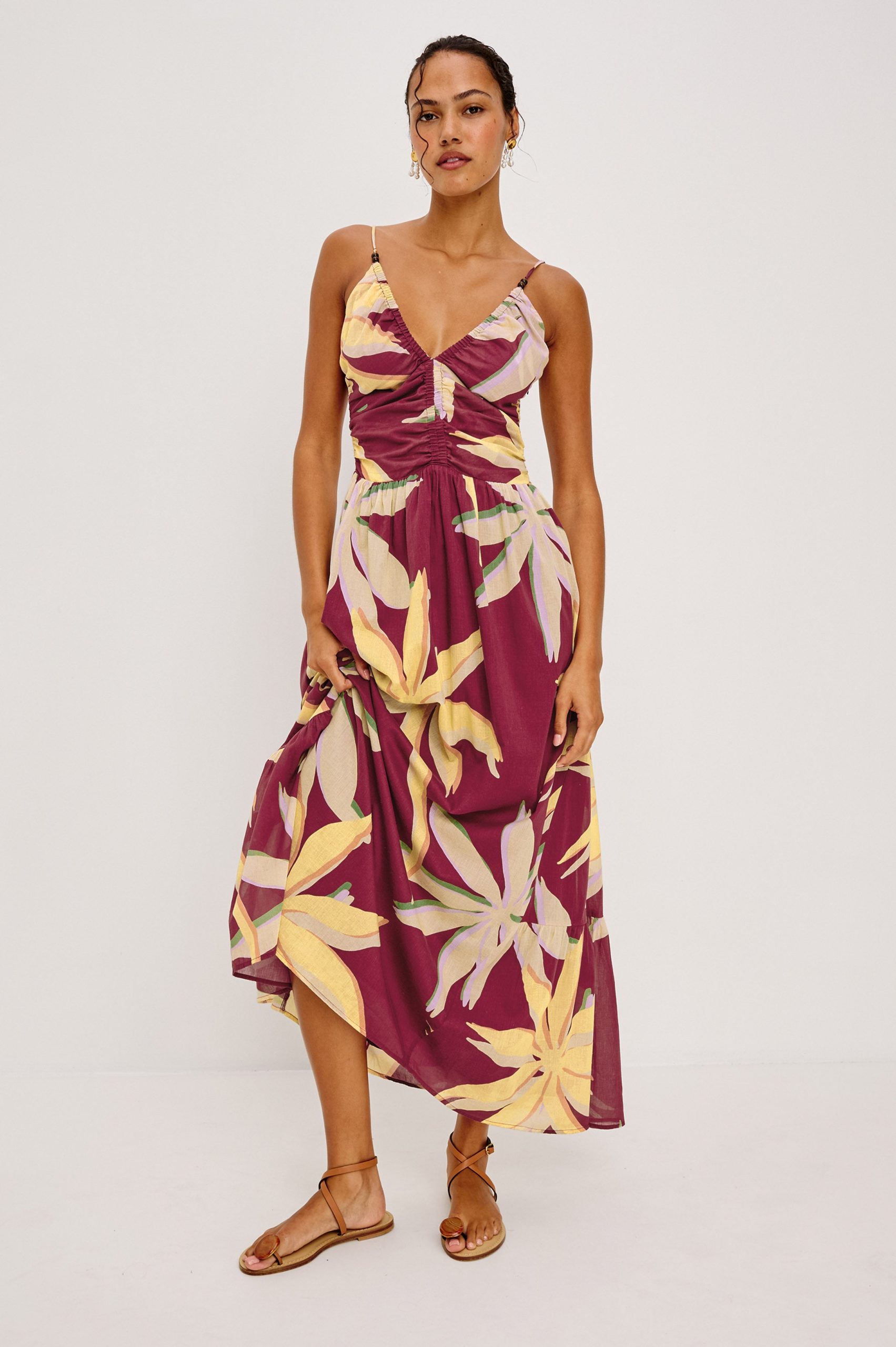 PALM DRESS - RED PALMA - Image 3