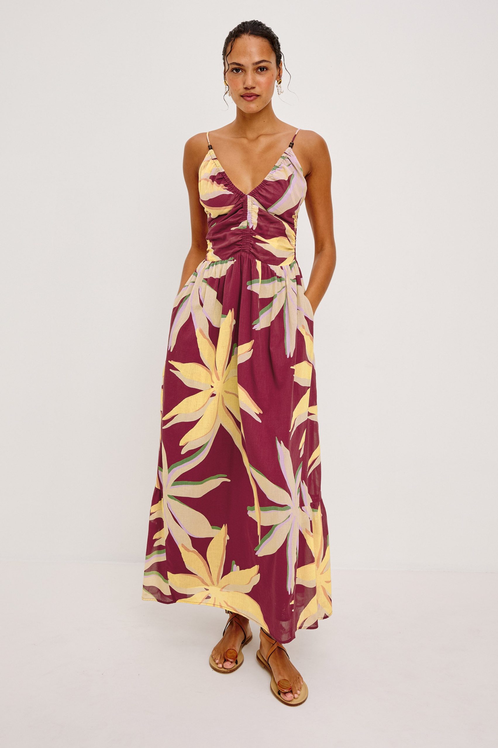 PALM DRESS - RED PALMA - Image 4