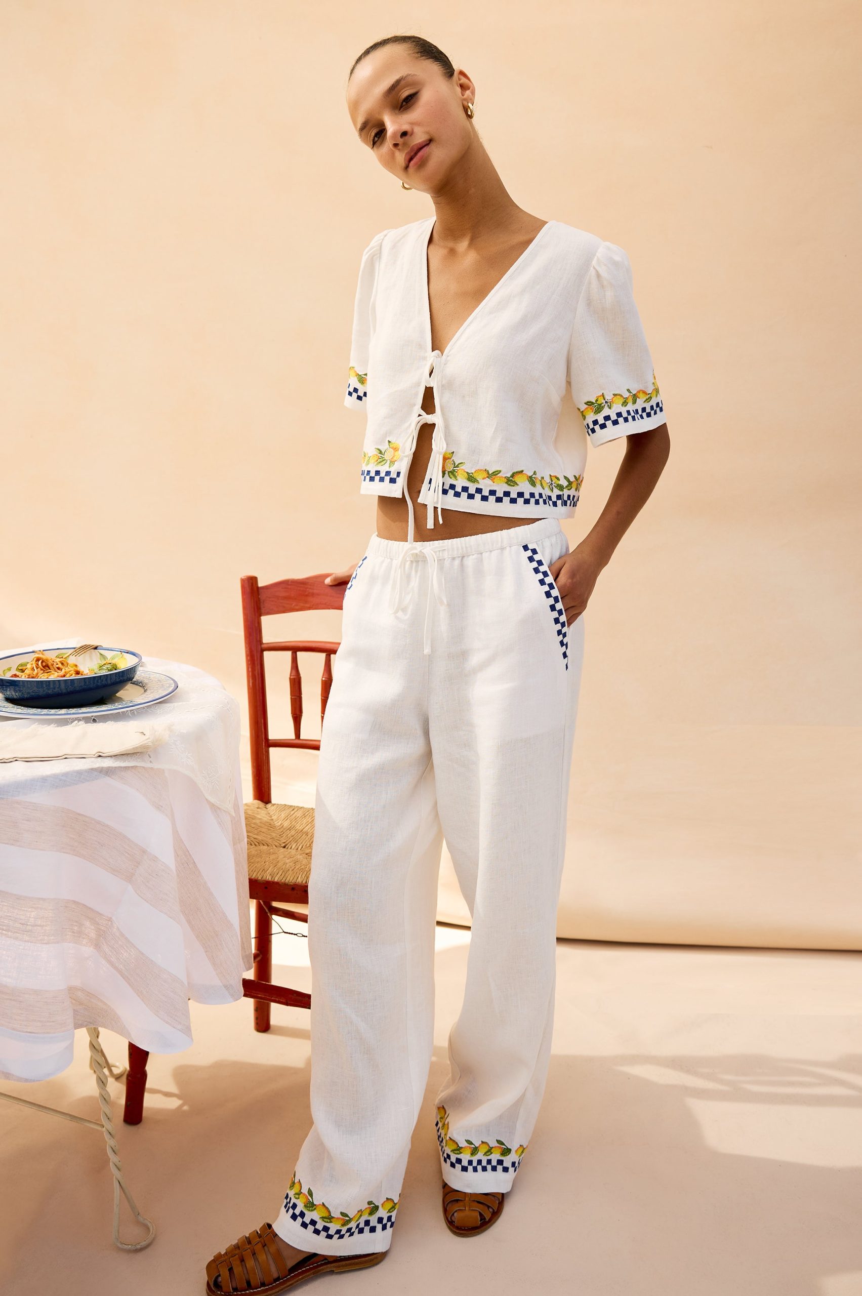 RAILS X GIADZY ROSITA PANT - SORRENTO EMBROIDERY - Image 3