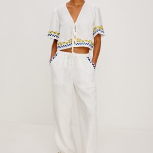 RAILS X GIADZY ROSITA PANT - SORRENTO EMBROIDERY