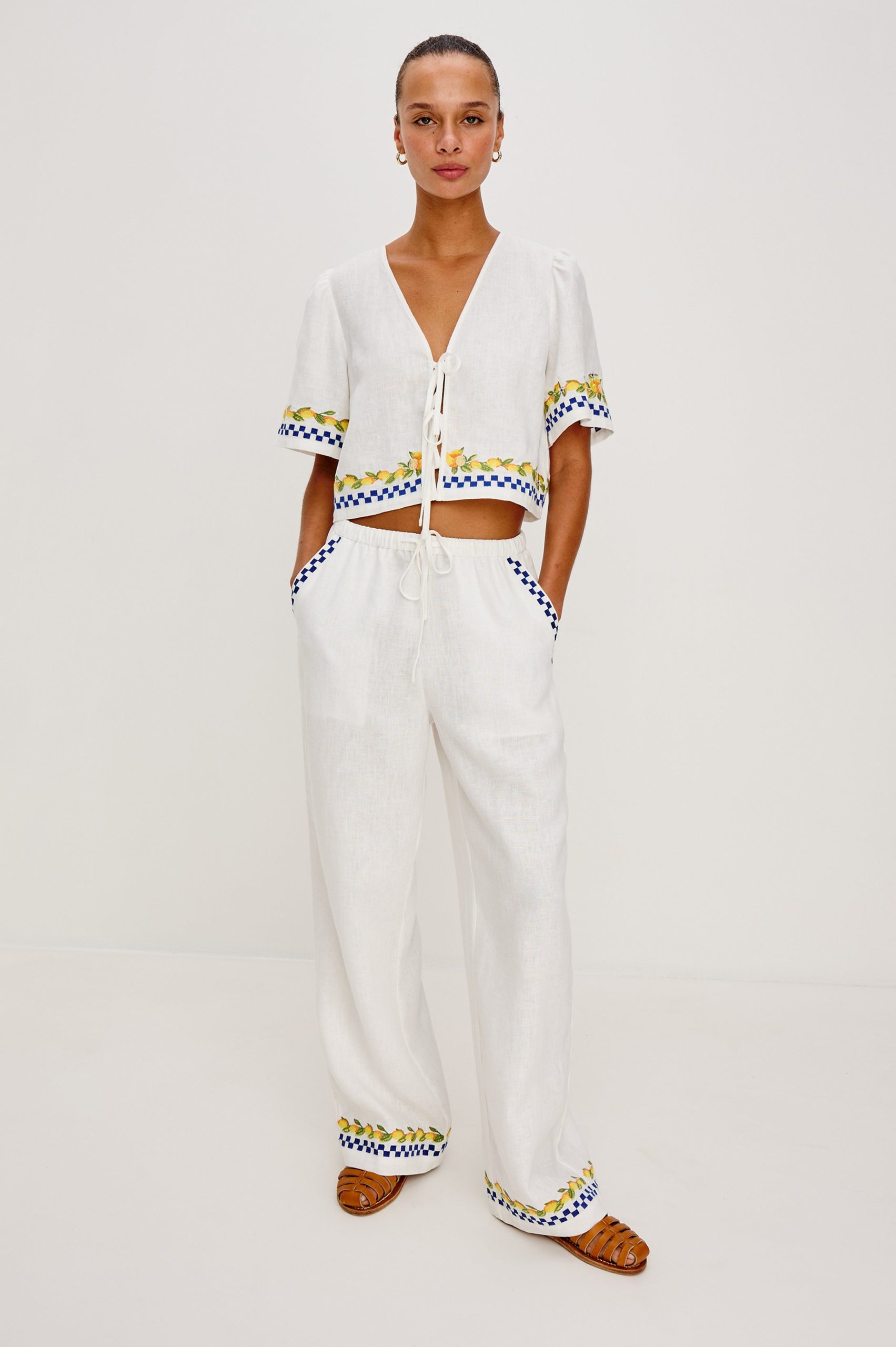 RAILS X GIADZY ROSITA PANT - SORRENTO EMBROIDERY