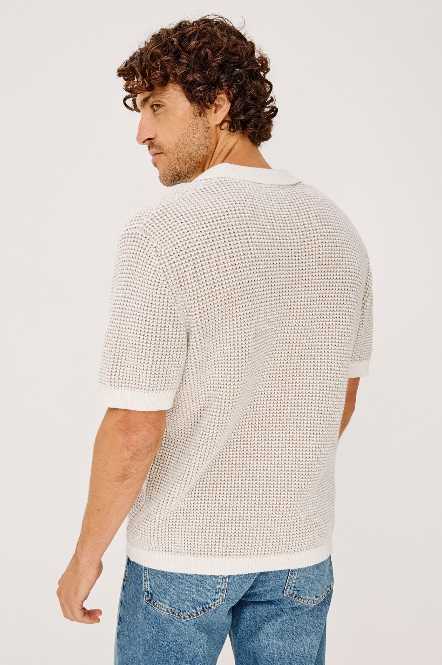 PEARSON POLO SHIRT - WHITE SANDS - Image 5