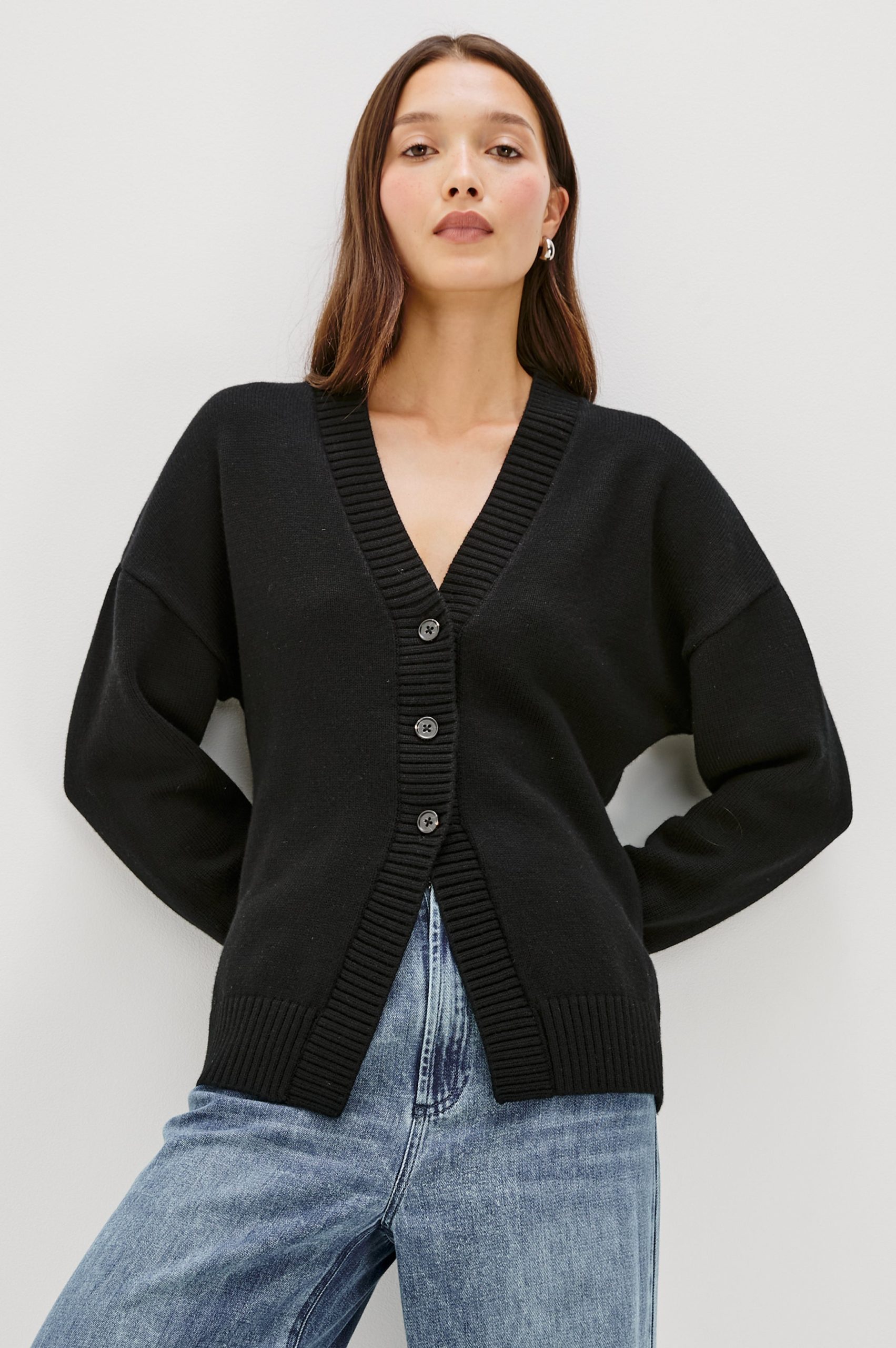 PHILIPPA CARDIGAN - BLACK - Image 2