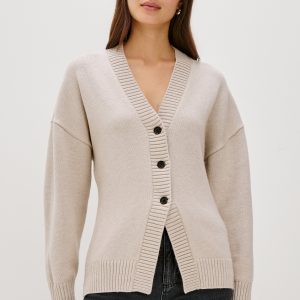 PHILIPPA CARDIGAN - TAUPE