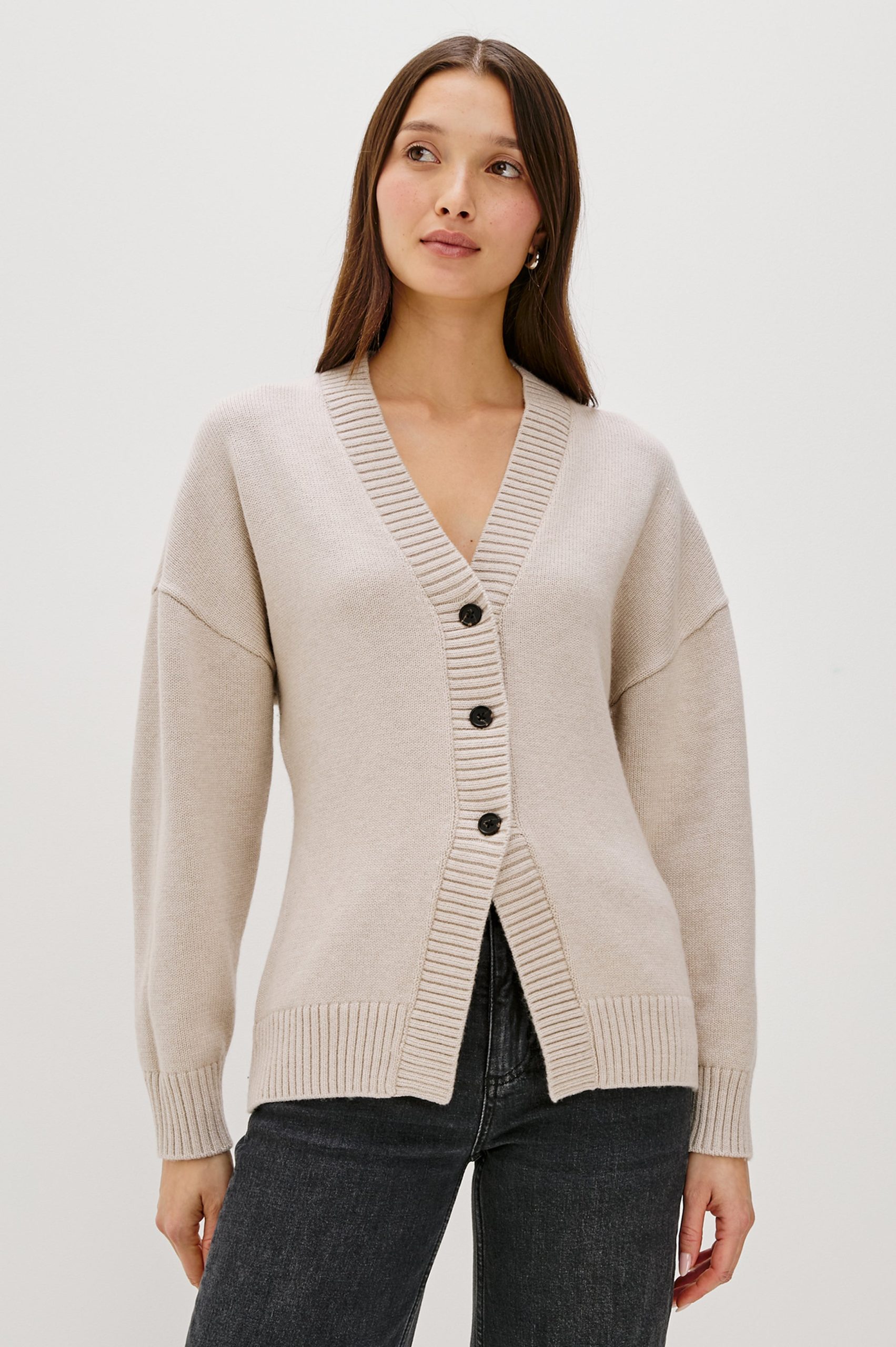 PHILIPPA CARDIGAN - TAUPE
