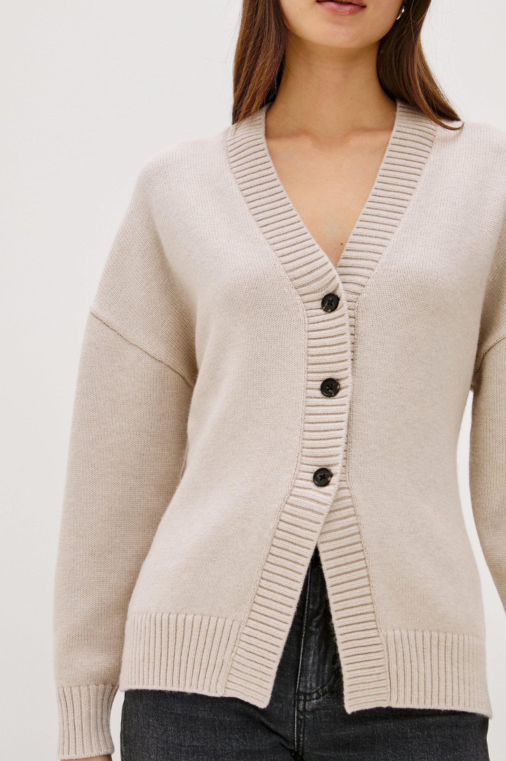 PHILIPPA CARDIGAN - TAUPE - Image 2