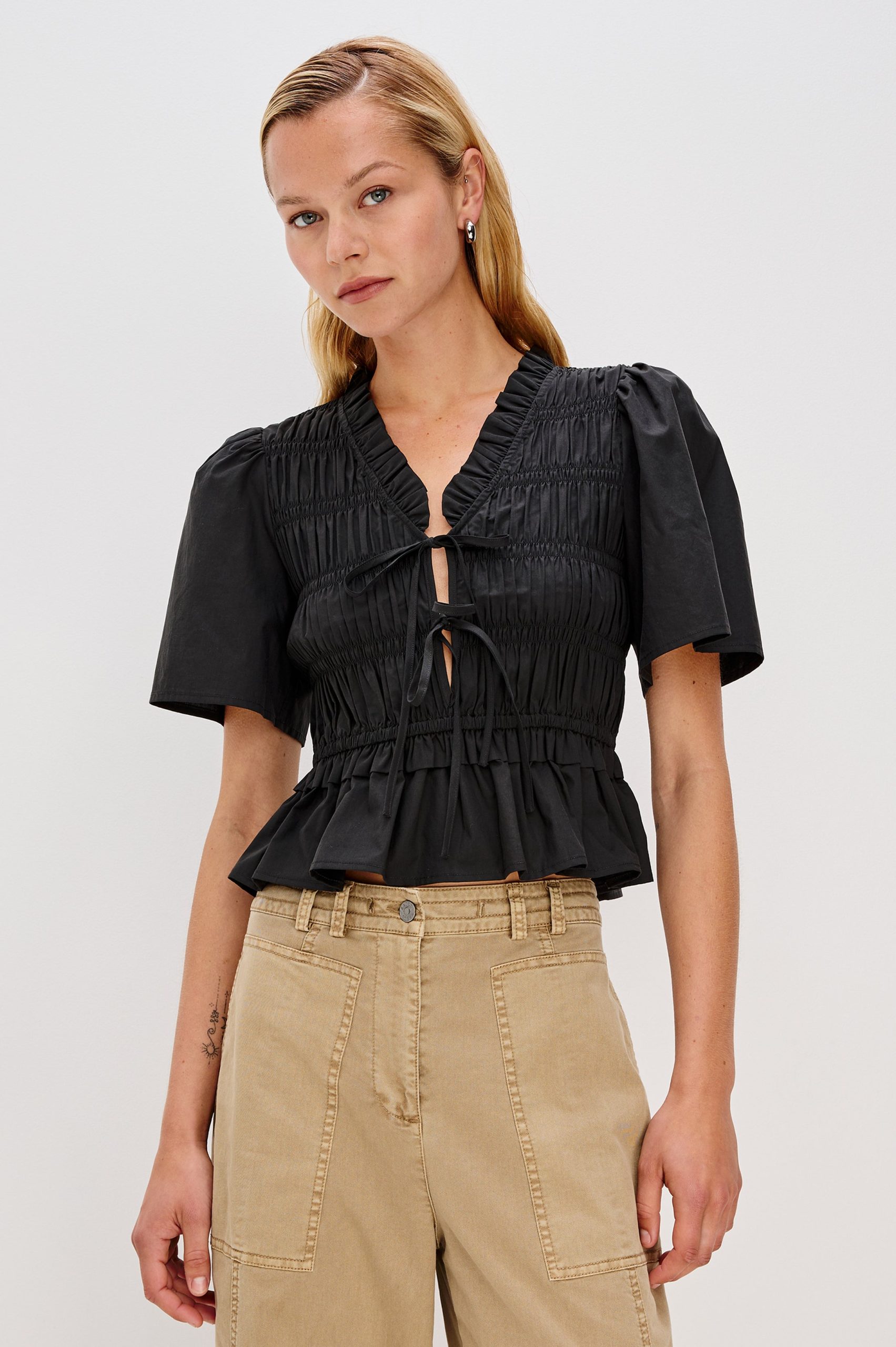 PORTIA TOP - BLACK