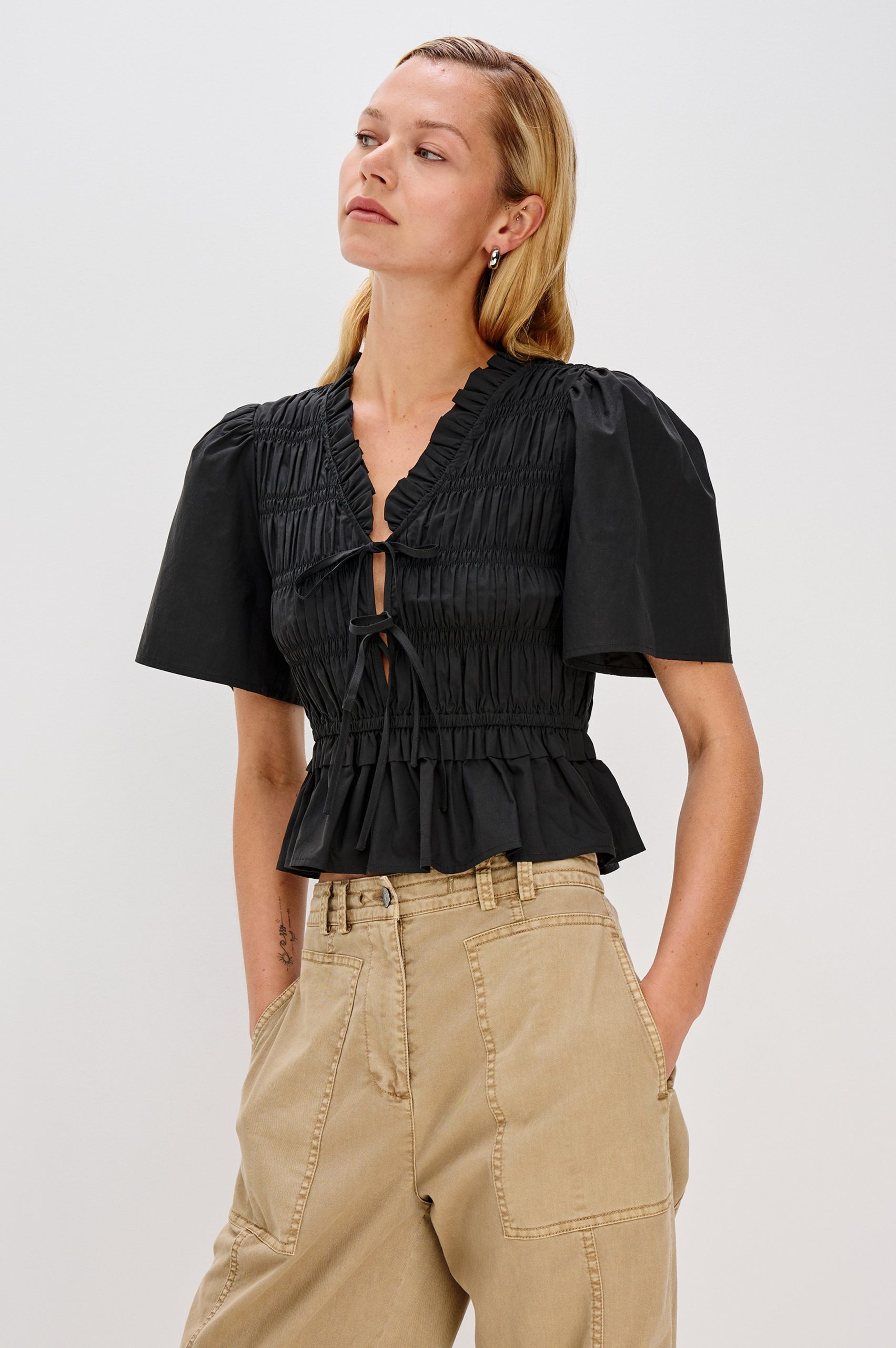 PORTIA TOP - BLACK - Image 4