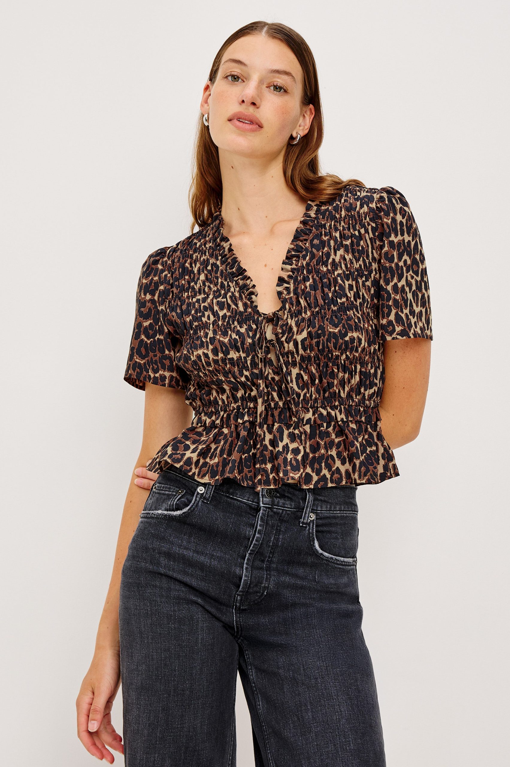 PORTIA TOP - BROWN NALA - Image 3