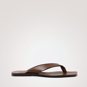 PORTO SANDAL - DARK BROWN LEATHER