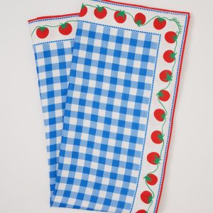 RAILS X GIADZY PRANZO TABLECLOTH - GINGHAM TOMATOES