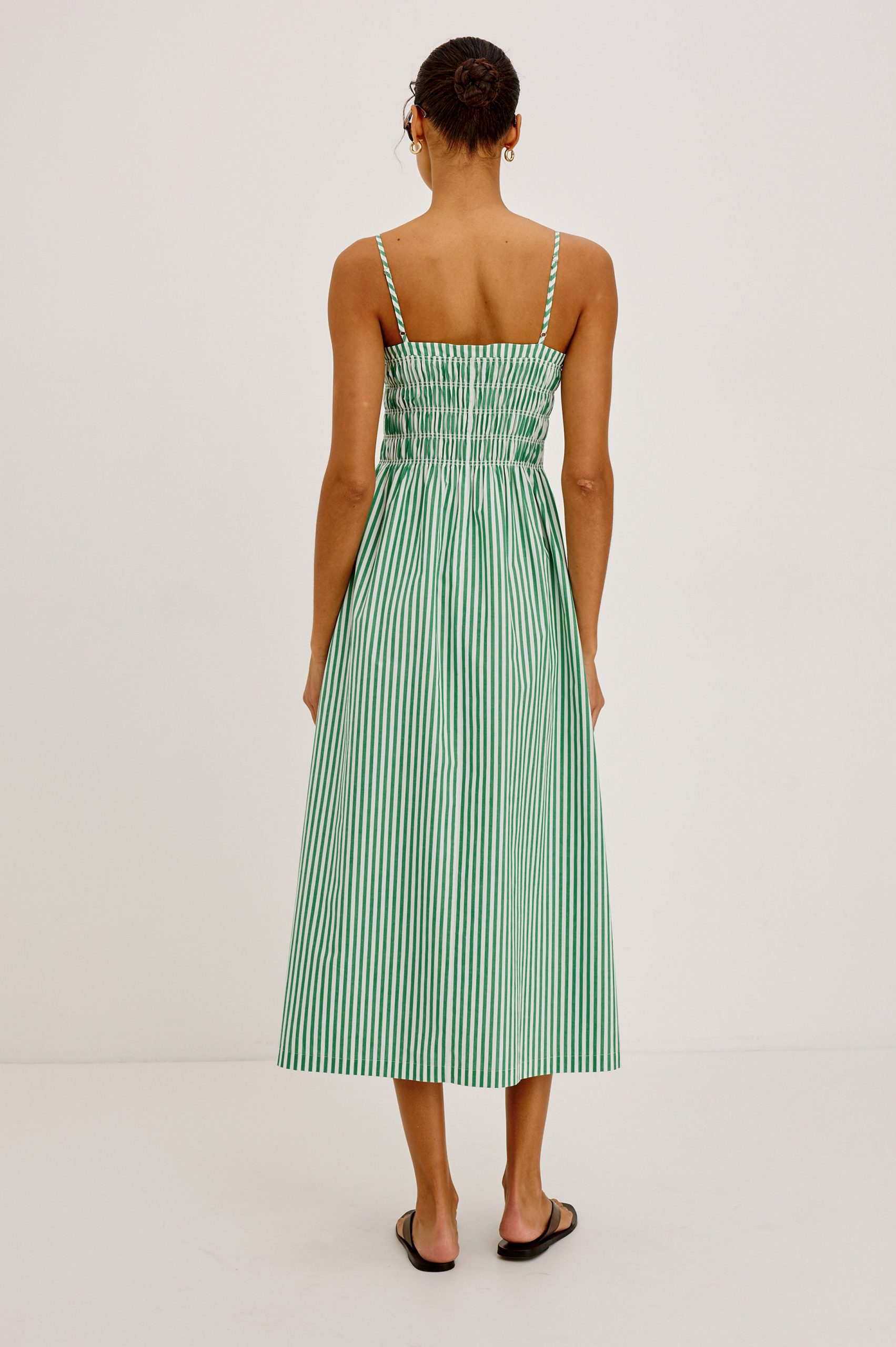 PRIMROSE DRESS - EMERALD STRIPE - Image 5