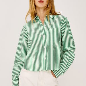 RAMY SHIRT - EMERALD STRIPE