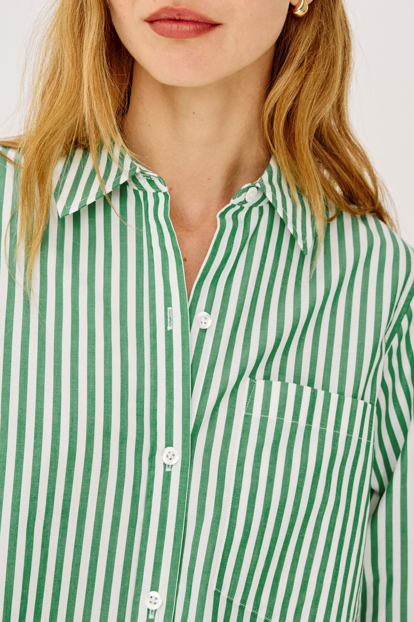 RAMY SHIRT - EMERALD STRIPE - Image 2