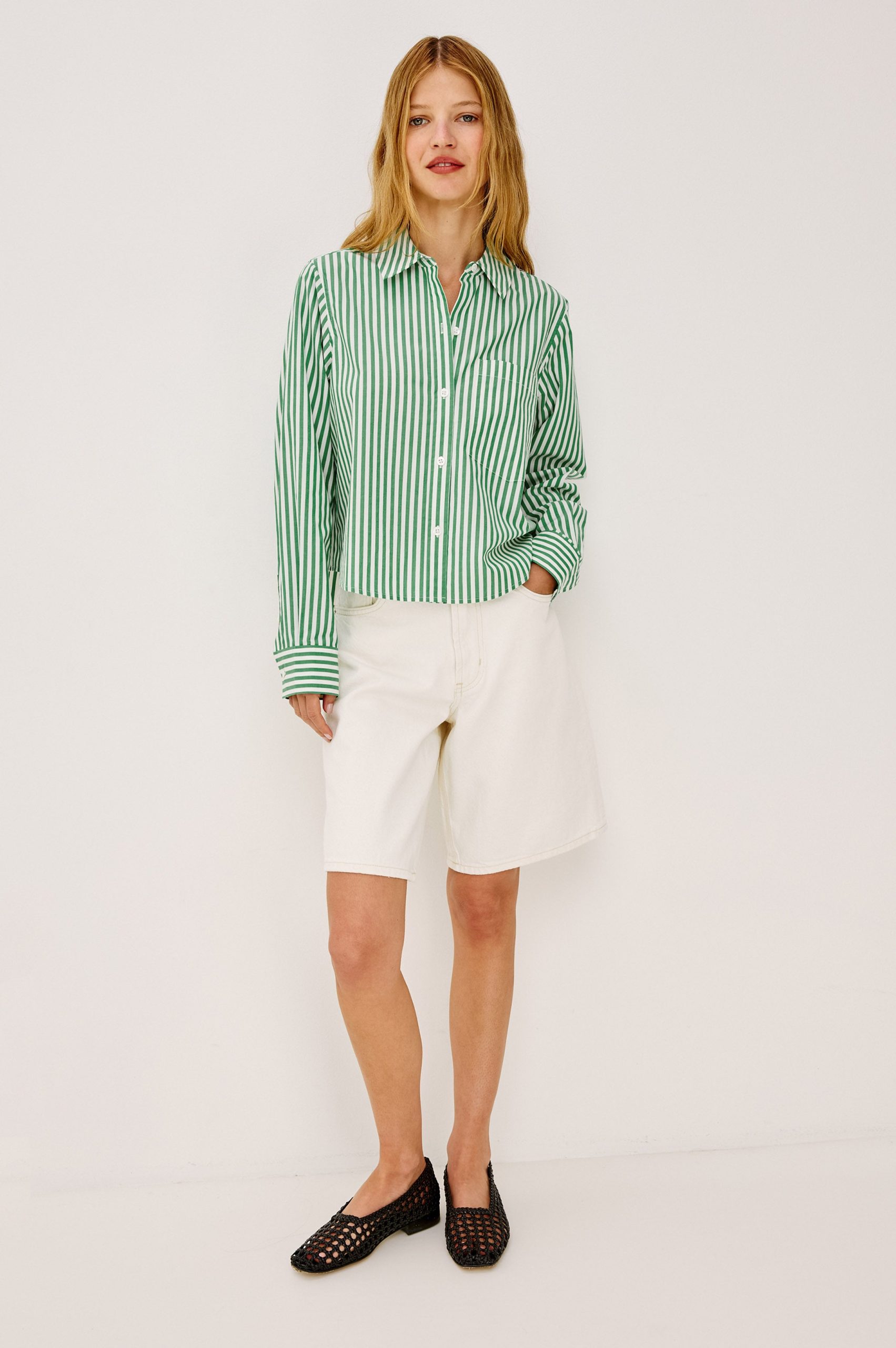 RAMY SHIRT - EMERALD STRIPE - Image 3