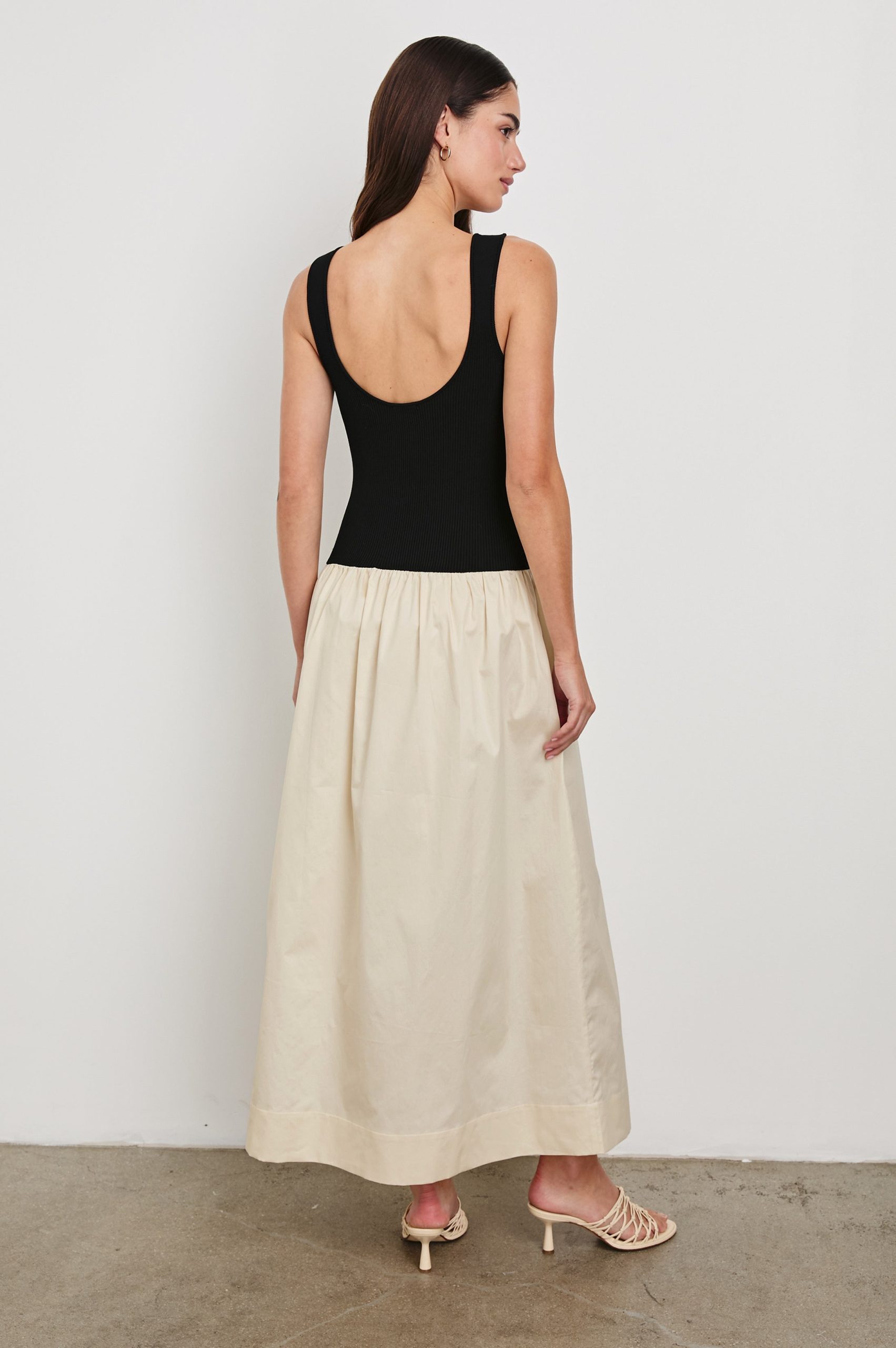 RAQUEL DRESS - BLACK IVORY - Image 5
