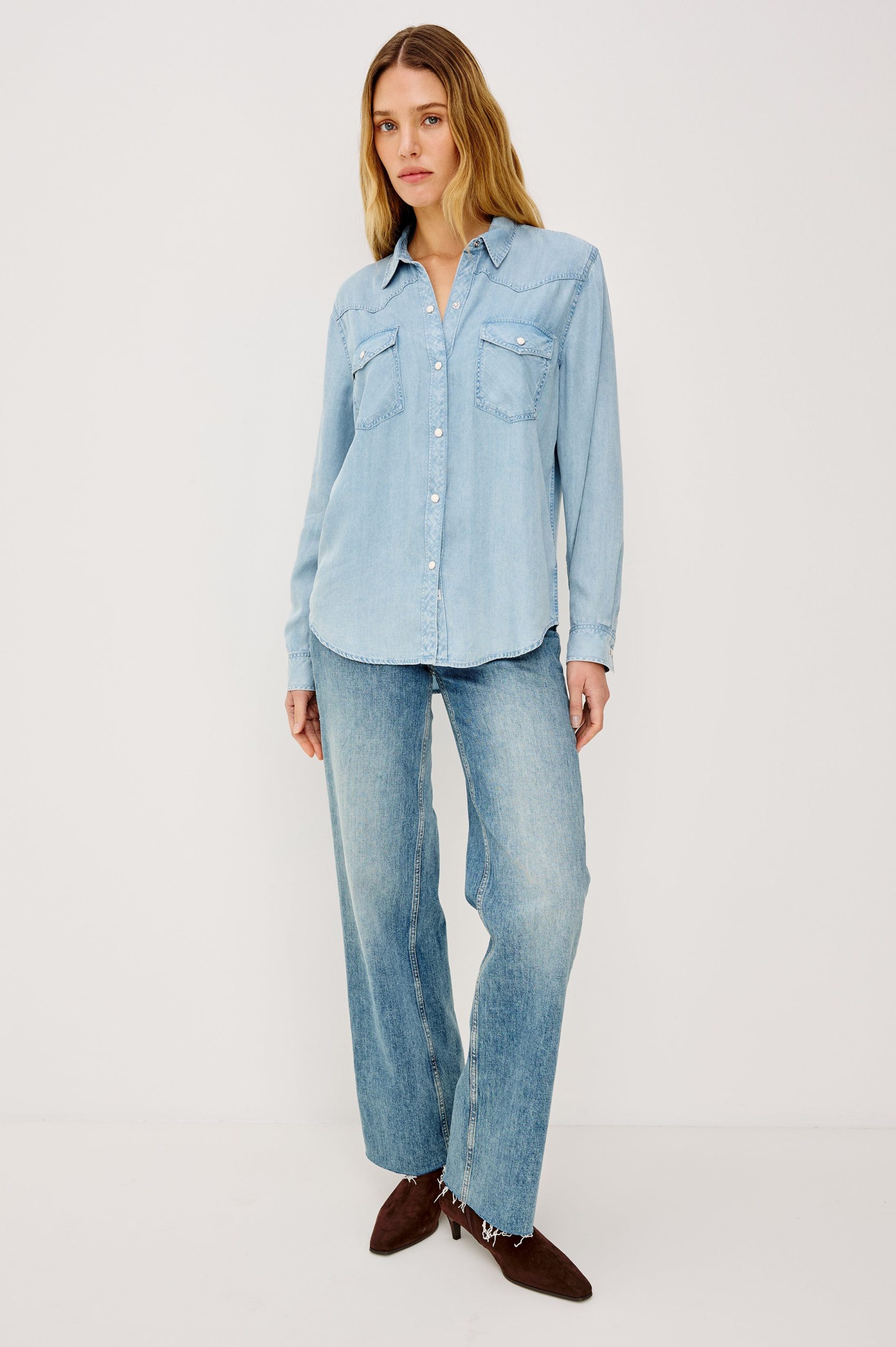 REMI SHIRT - MEDIUM INDIGO - Image 3