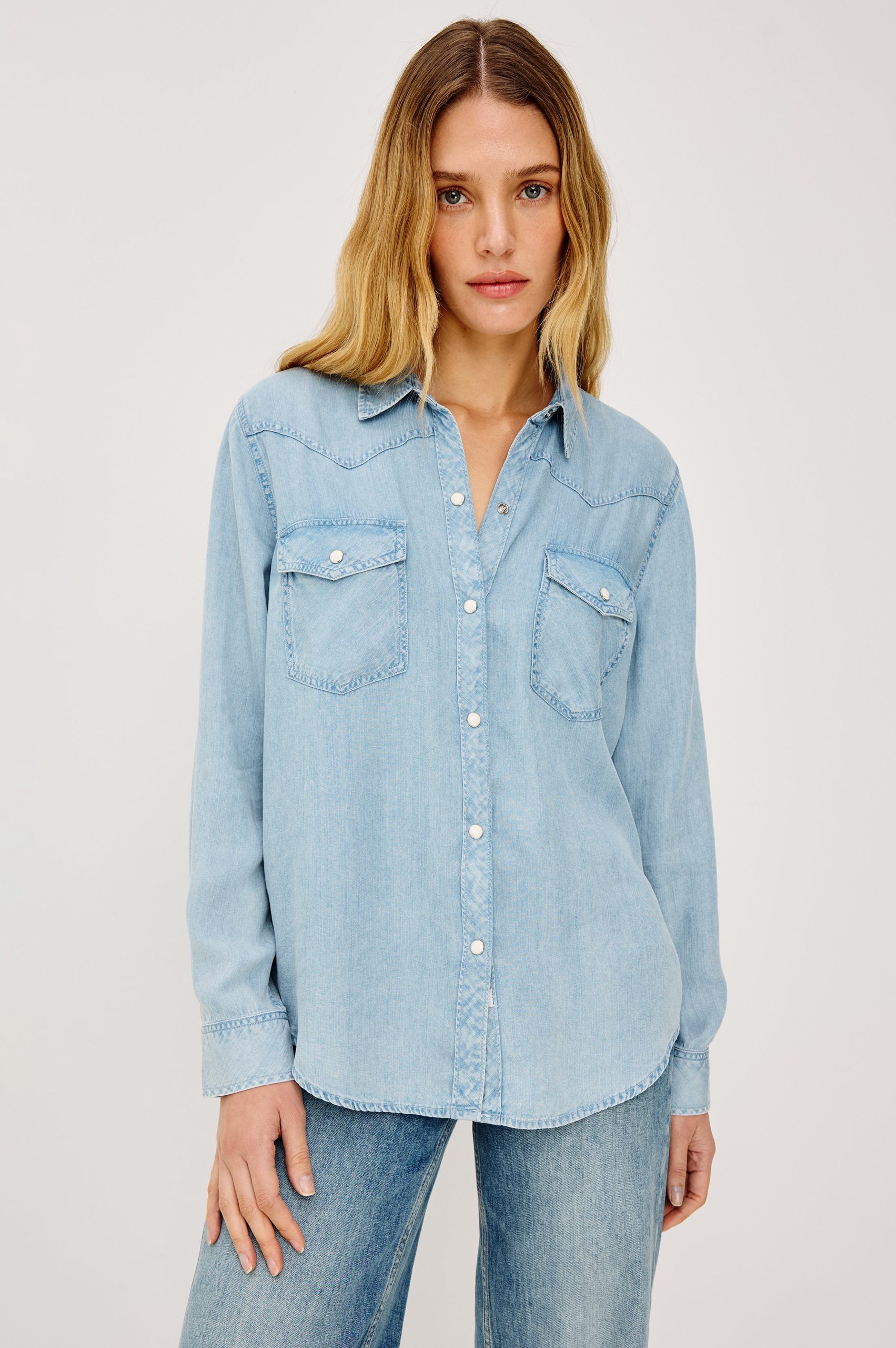 REMI SHIRT - MEDIUM INDIGO - Image 4