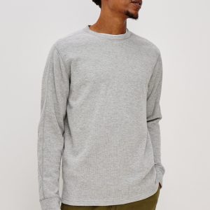 RHEESE LONG SLEEVE TEE - GREY HEATHER