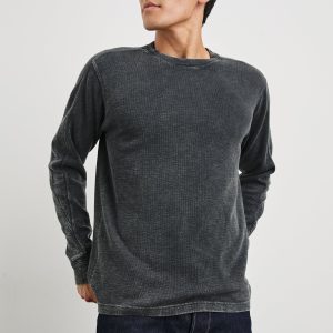 RHEESE LONG SLEEVE TEE - WASHED BLACK