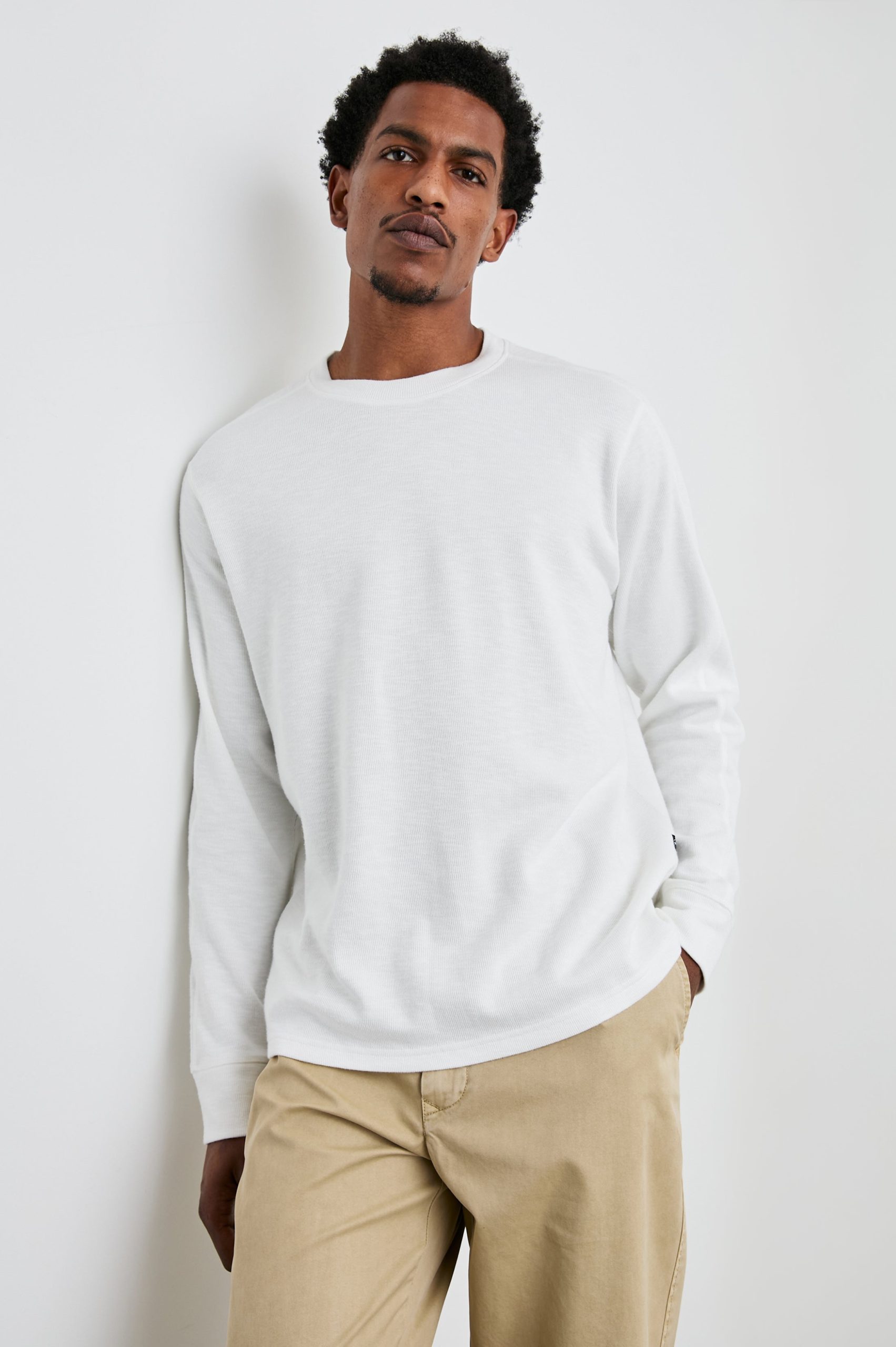 RHEESE LONG SLEEVE TEE - WHITECAP - Image 7