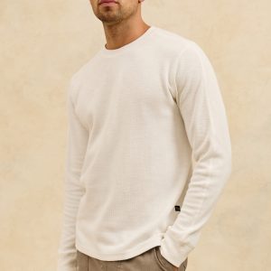 RHEESE LONG SLEEVE TEE - WHITECAP