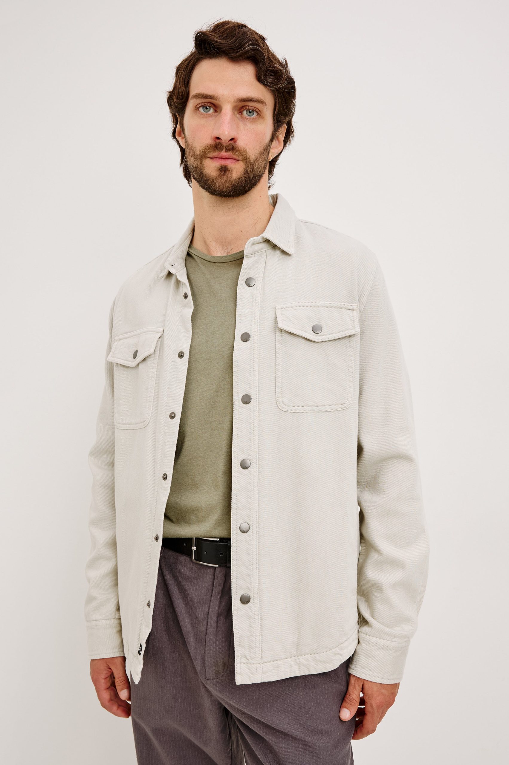 RHETT SHIRT JACKET - STONE
