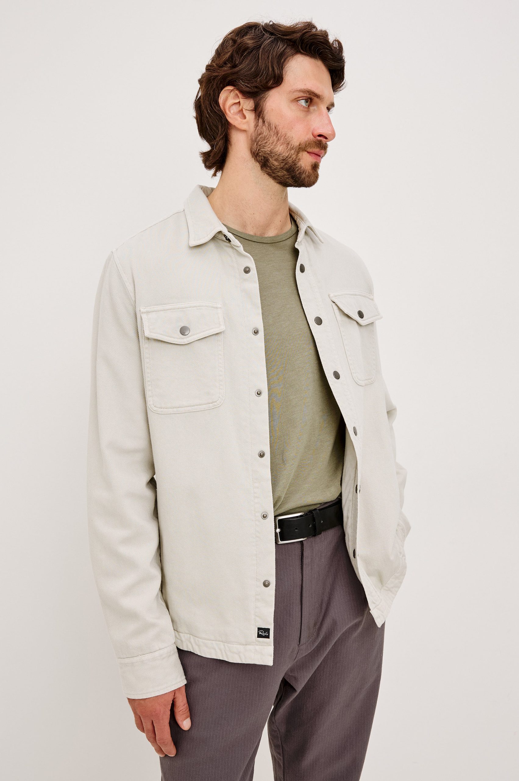 RHETT SHIRT JACKET - STONE - Image 4