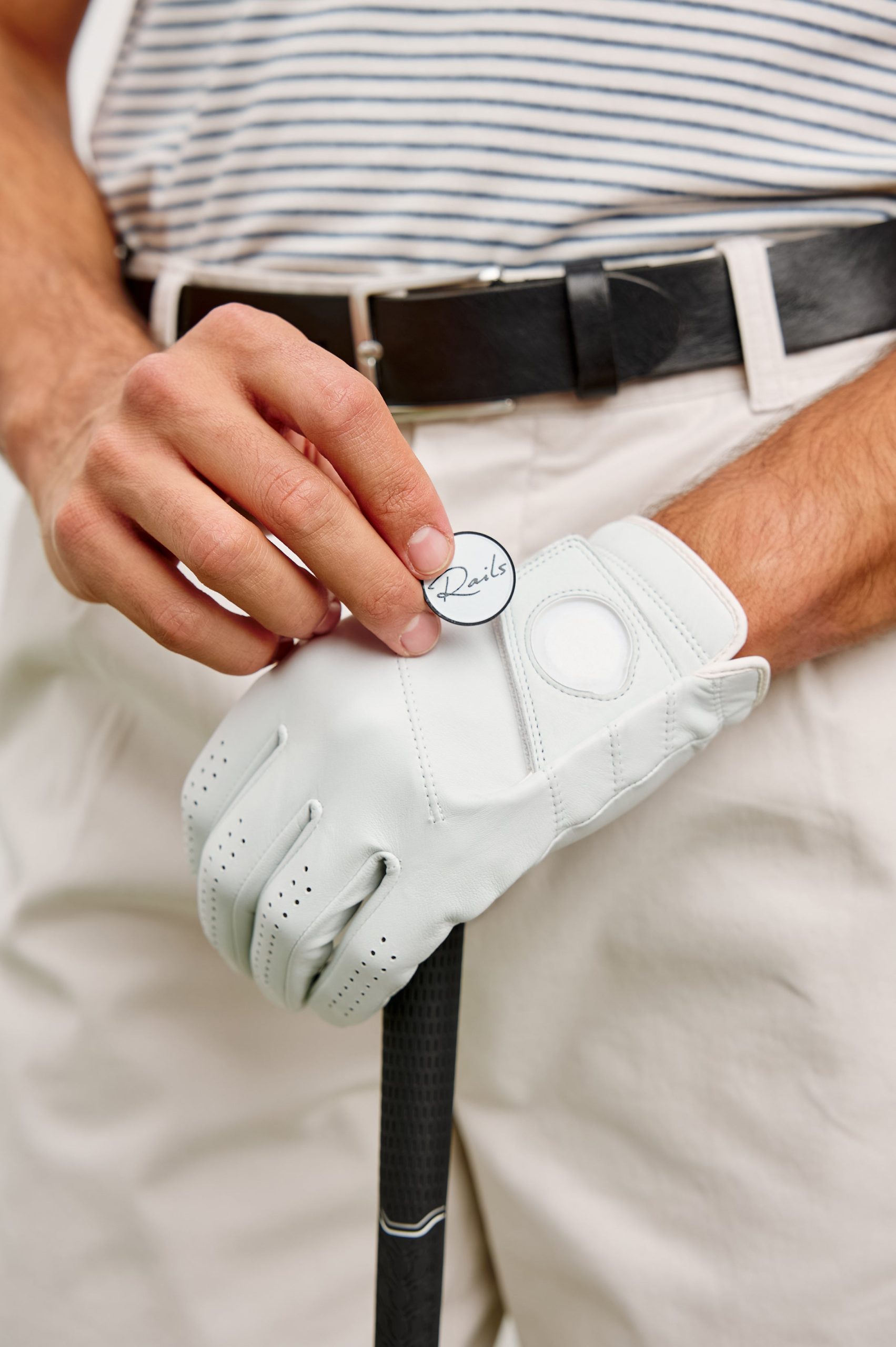 RAILS GOLF GLOVE - RIGHT- WHITE - Image 4