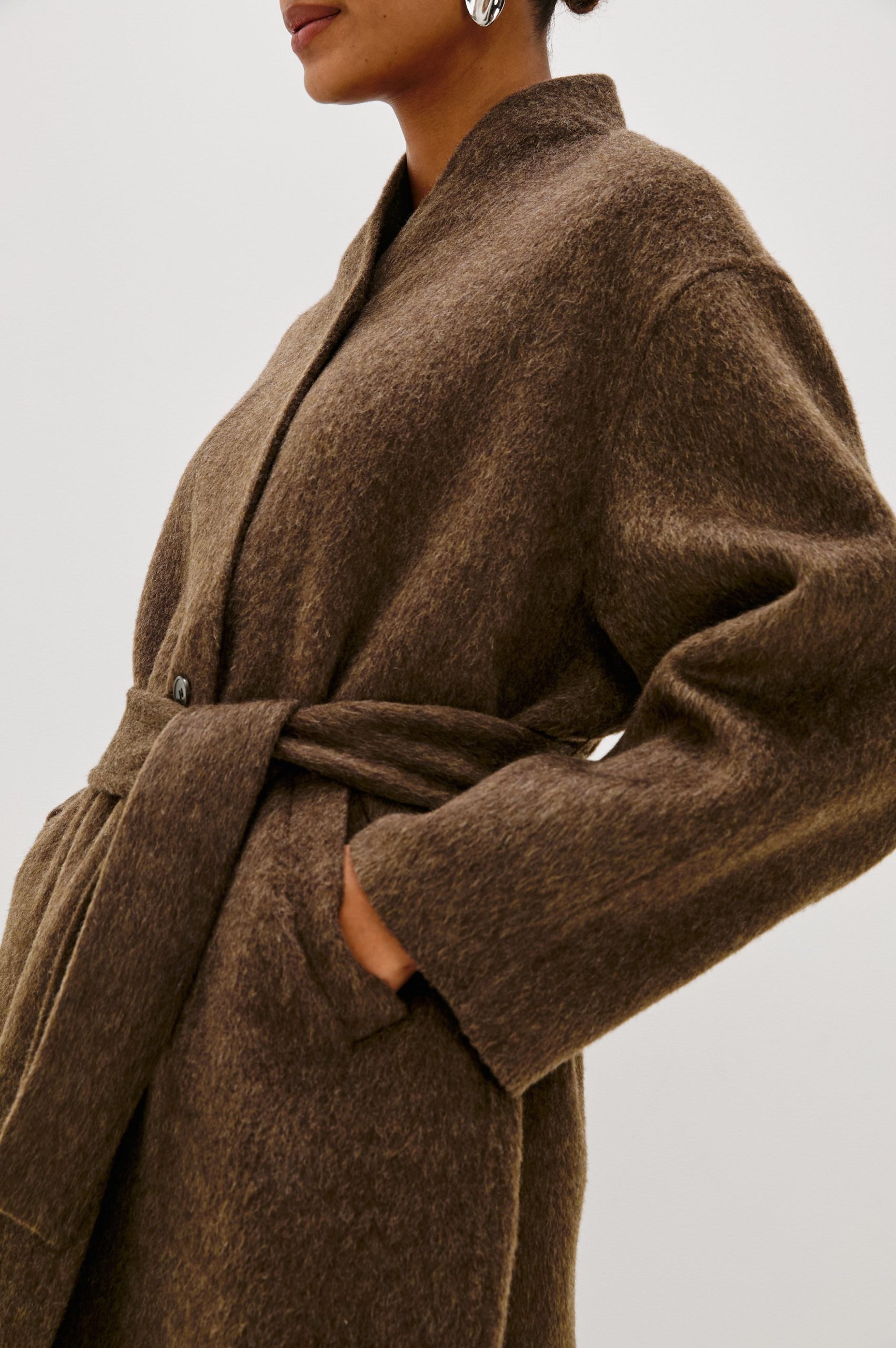 ROLAND COAT - HEATHER UMBER - Image 2