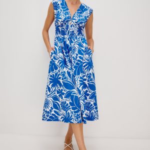 ROXANNE DRESS - BLUE RIVIERA
