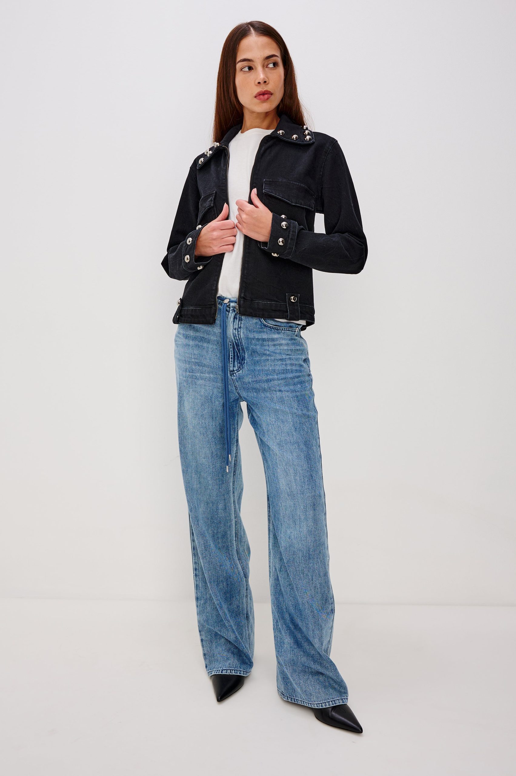 ROXBURY JACKET - BLACK STONE STUDDED - Image 3