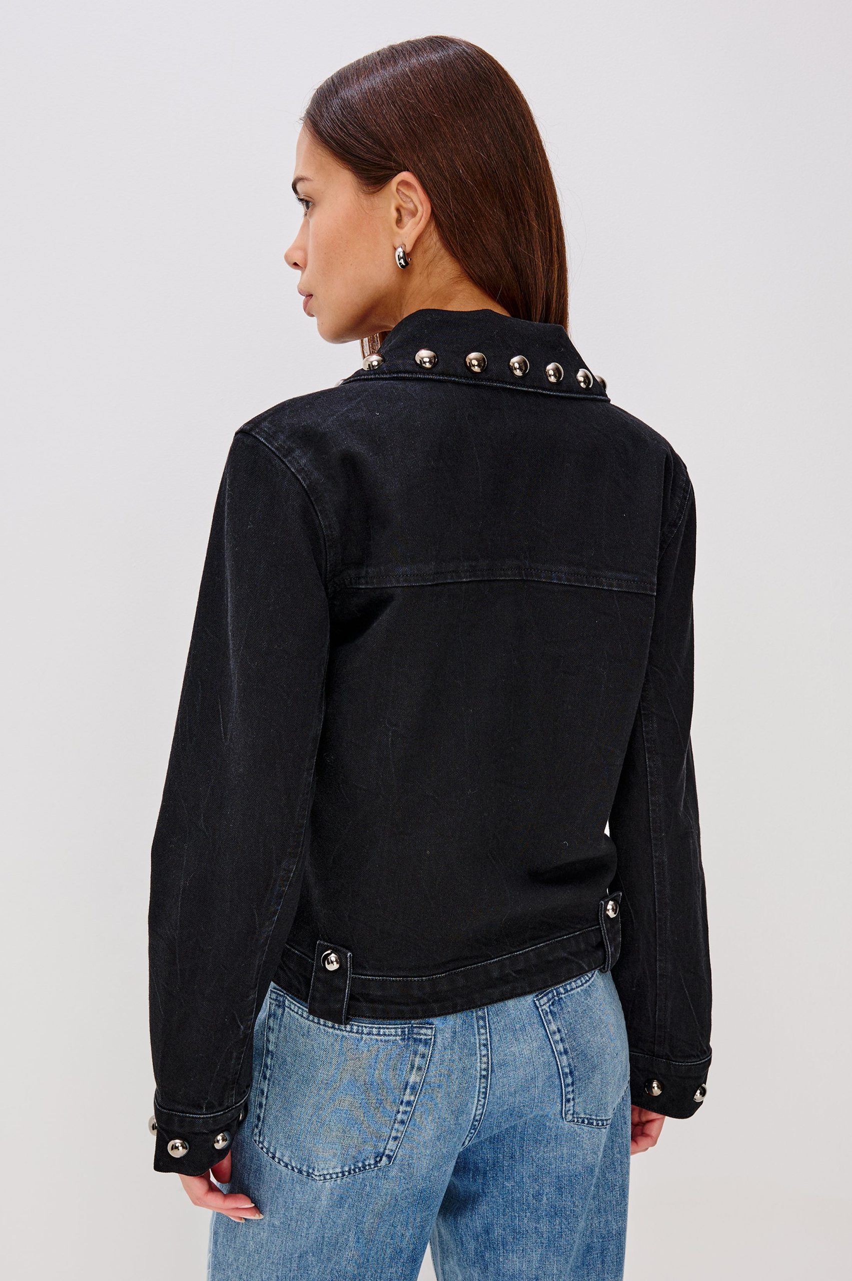 ROXBURY JACKET - BLACK STONE STUDDED - Image 5