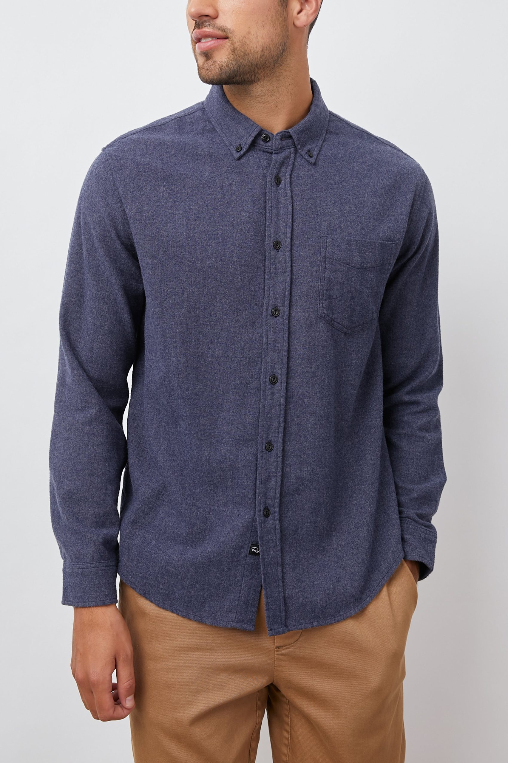 RUNSON SHIRT - HEATHER BLUE