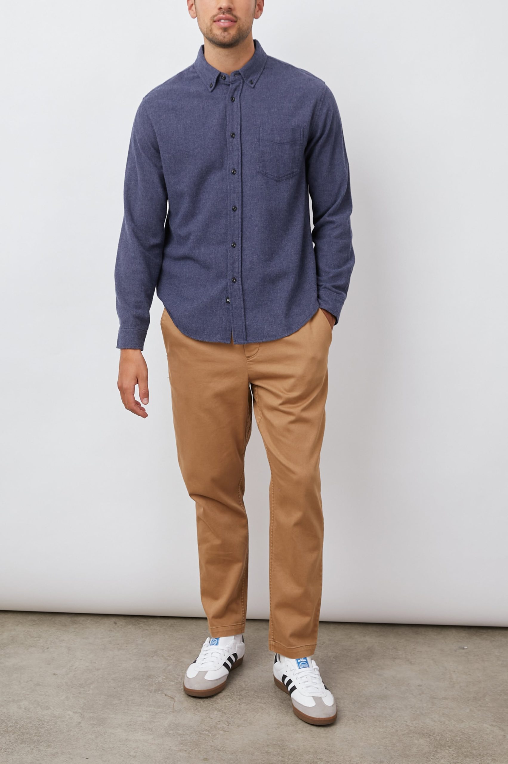 RUNSON SHIRT - HEATHER BLUE - Image 3