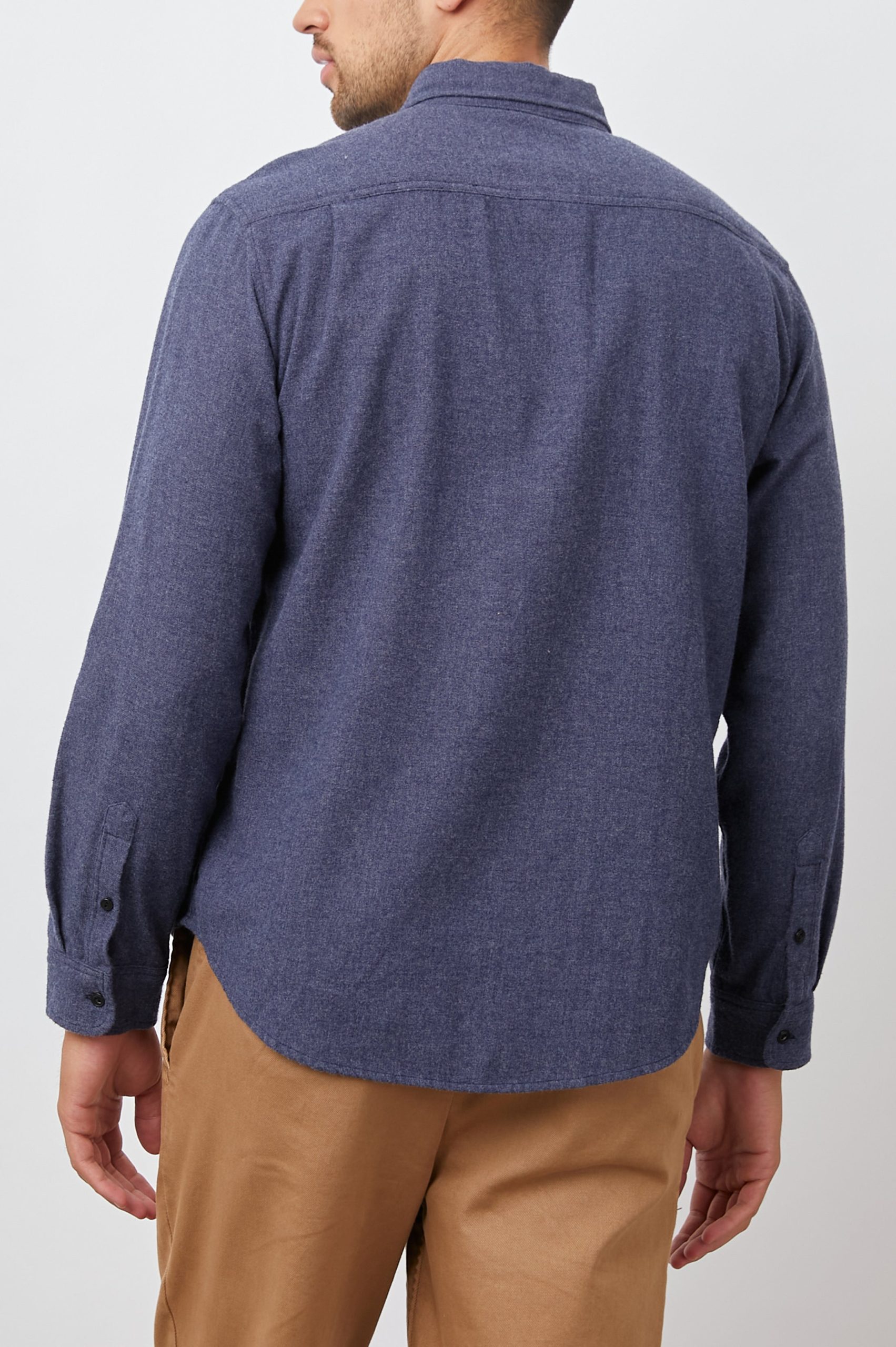 RUNSON SHIRT - HEATHER BLUE - Image 5